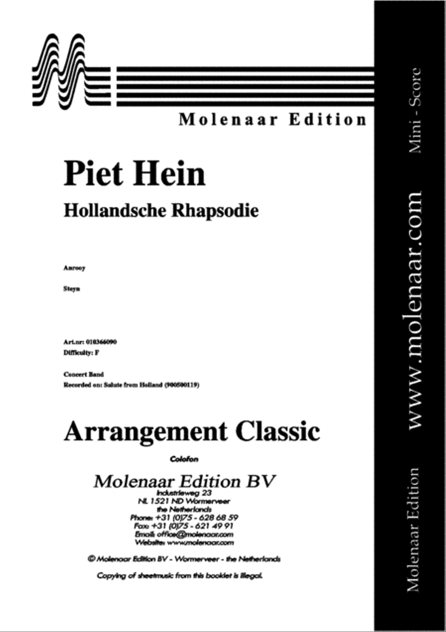 Piet Hein Rhapsodie Concert Band scores gallery preview page 2