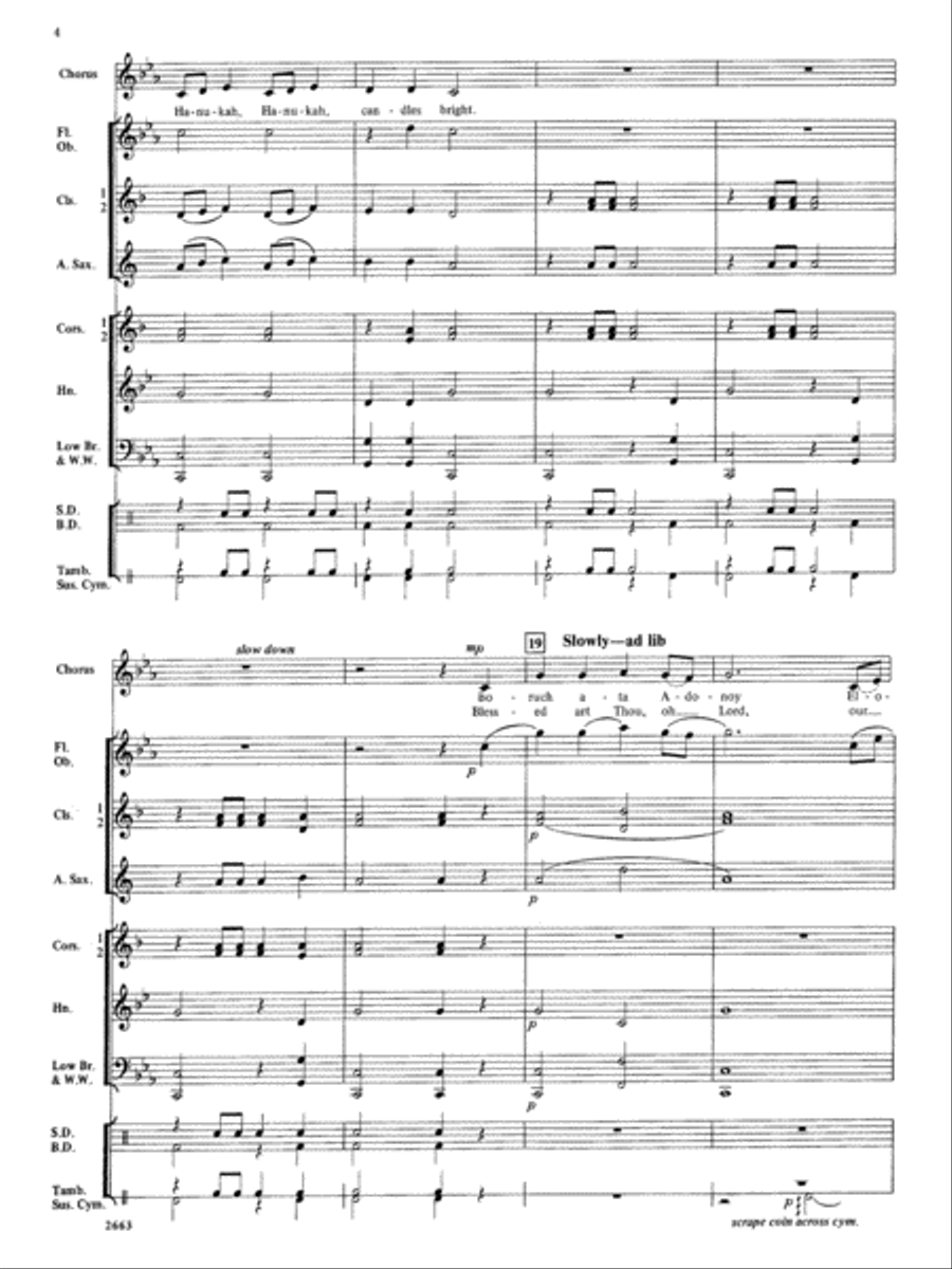 Festival of Lights (with optional chorus): Score Choir scores gallery preview page 4