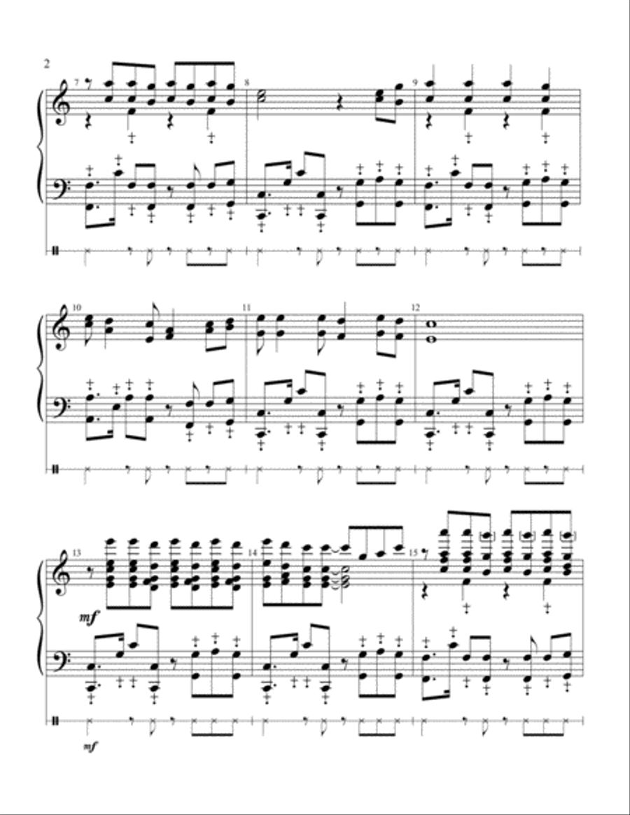 Cups (When I'm Gone) Handbell Choir scores gallery preview page 2