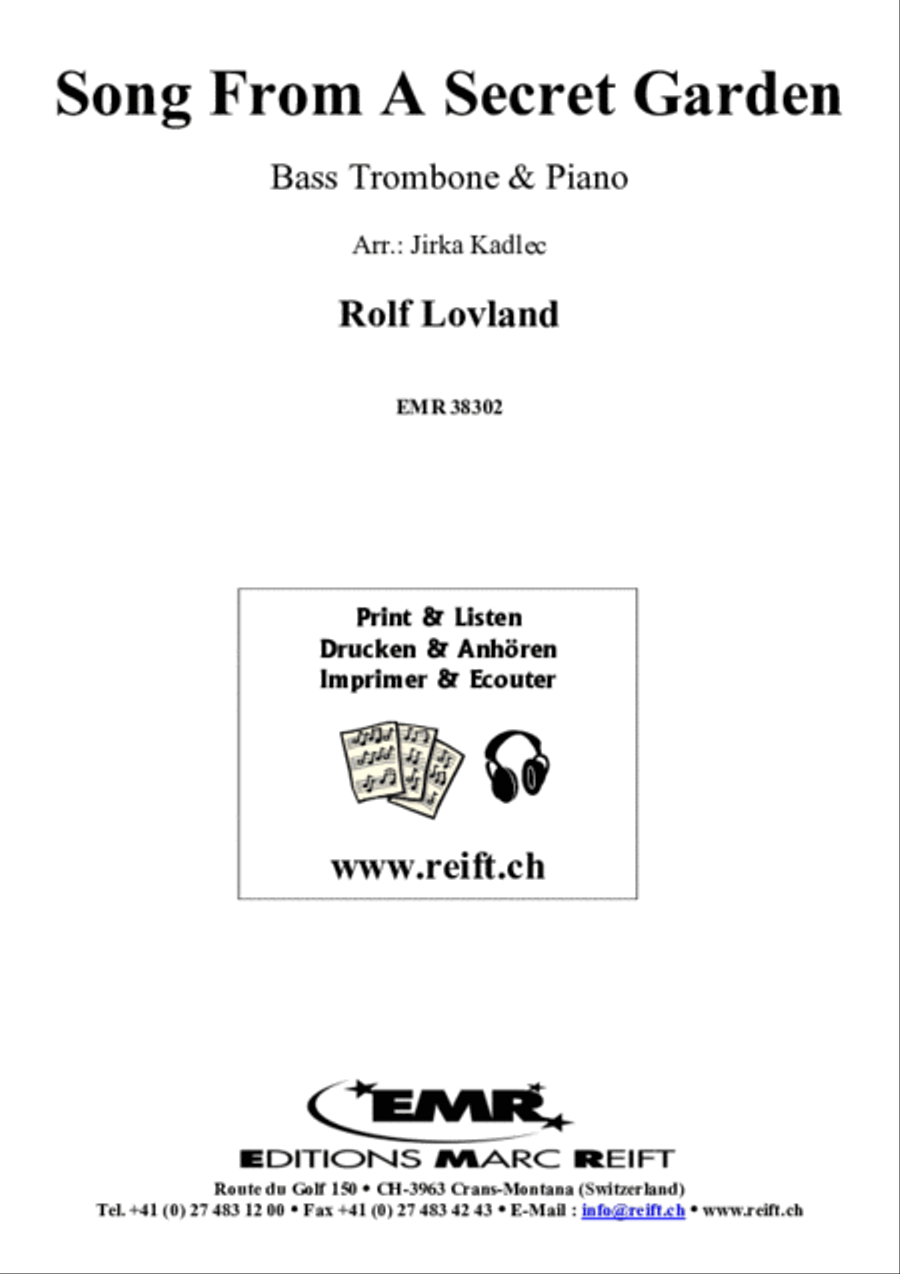 Song From A Secret Garden Bass Trombone scores gallery preview page 2