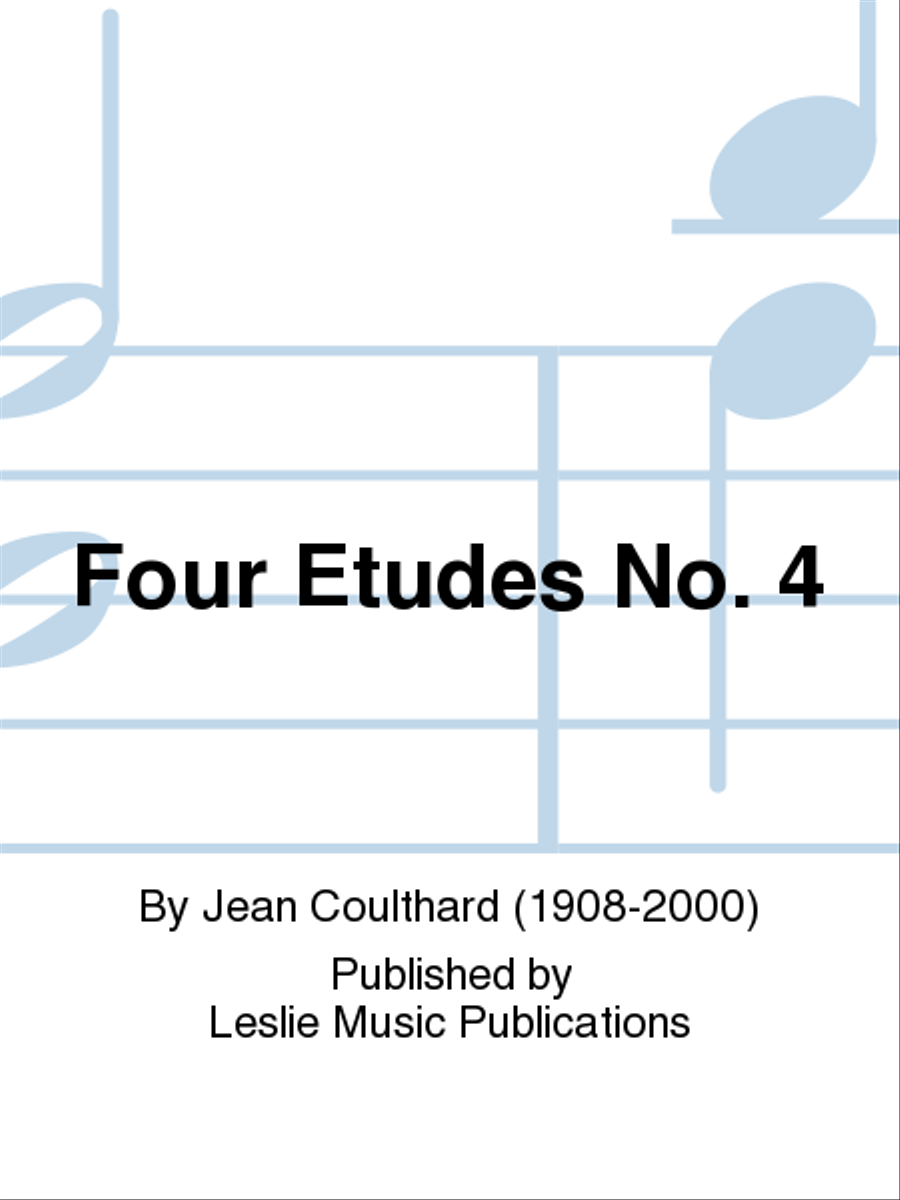 Four Etudes No. 4 Piano Method scores gallery preview page 1