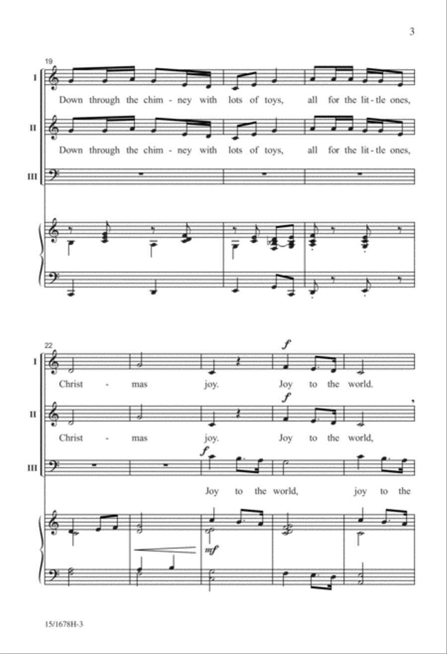 Christmas...In About Three Minutes 3-Part scores gallery preview page 4