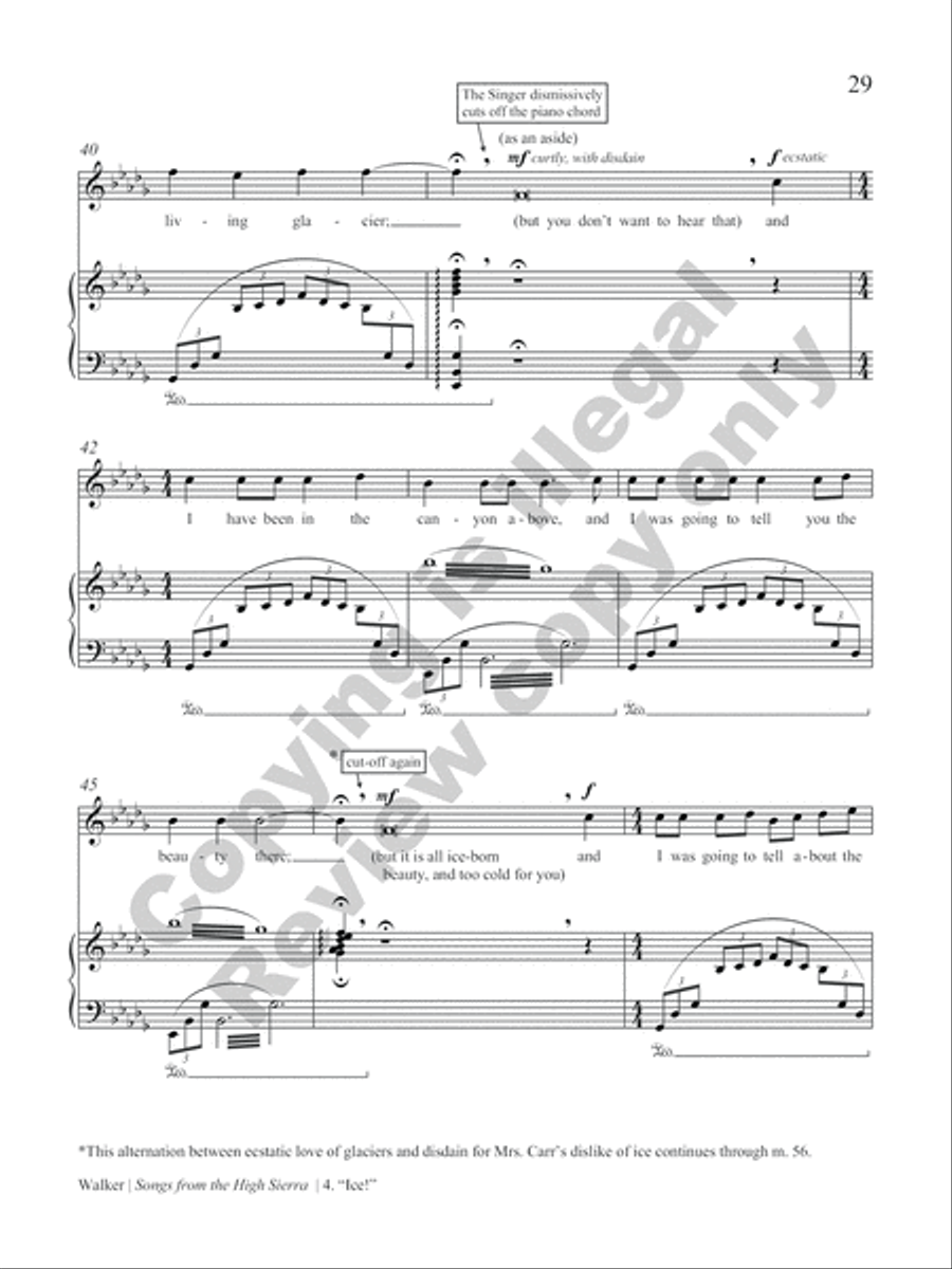Songs from the High Sierra High Voice scores gallery preview page 34