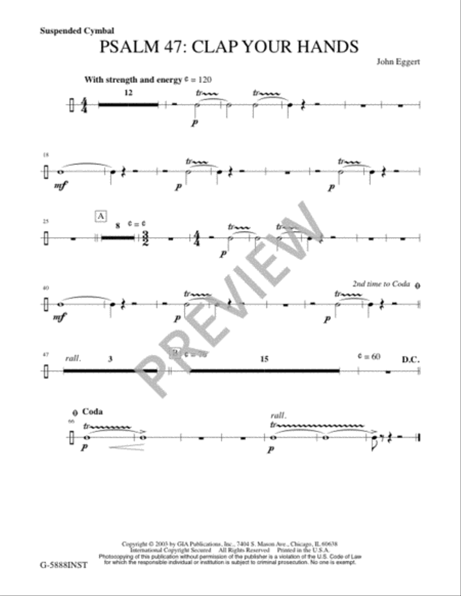Psalm 47: Clap Your Hands - Full Score and Parts 4-Part scores gallery preview page 10