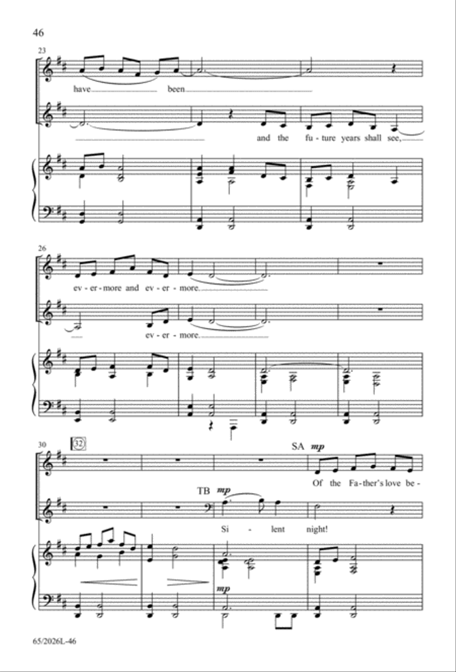 Night of the Father's Love 4-Part scores gallery preview page 47