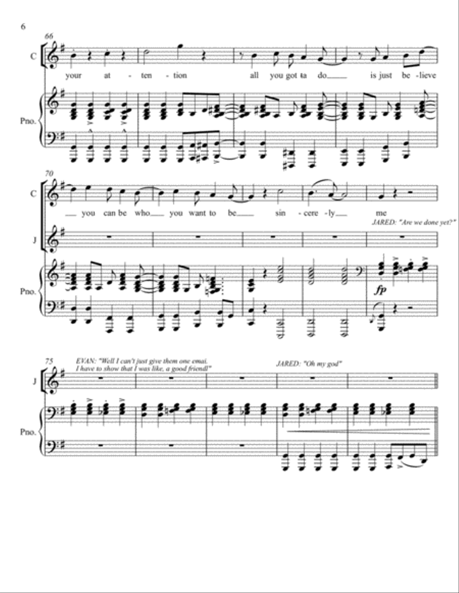 Sincerely, Me Sincerely, Me Voice scores gallery preview page 6