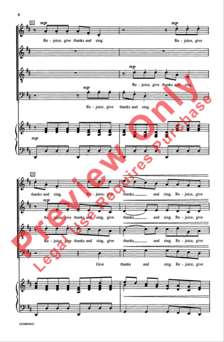 Sing for Joy 4-Part scores gallery preview page 6