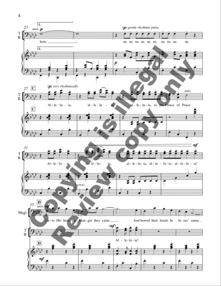 Carol of the Brown King TTB scores gallery preview page 7