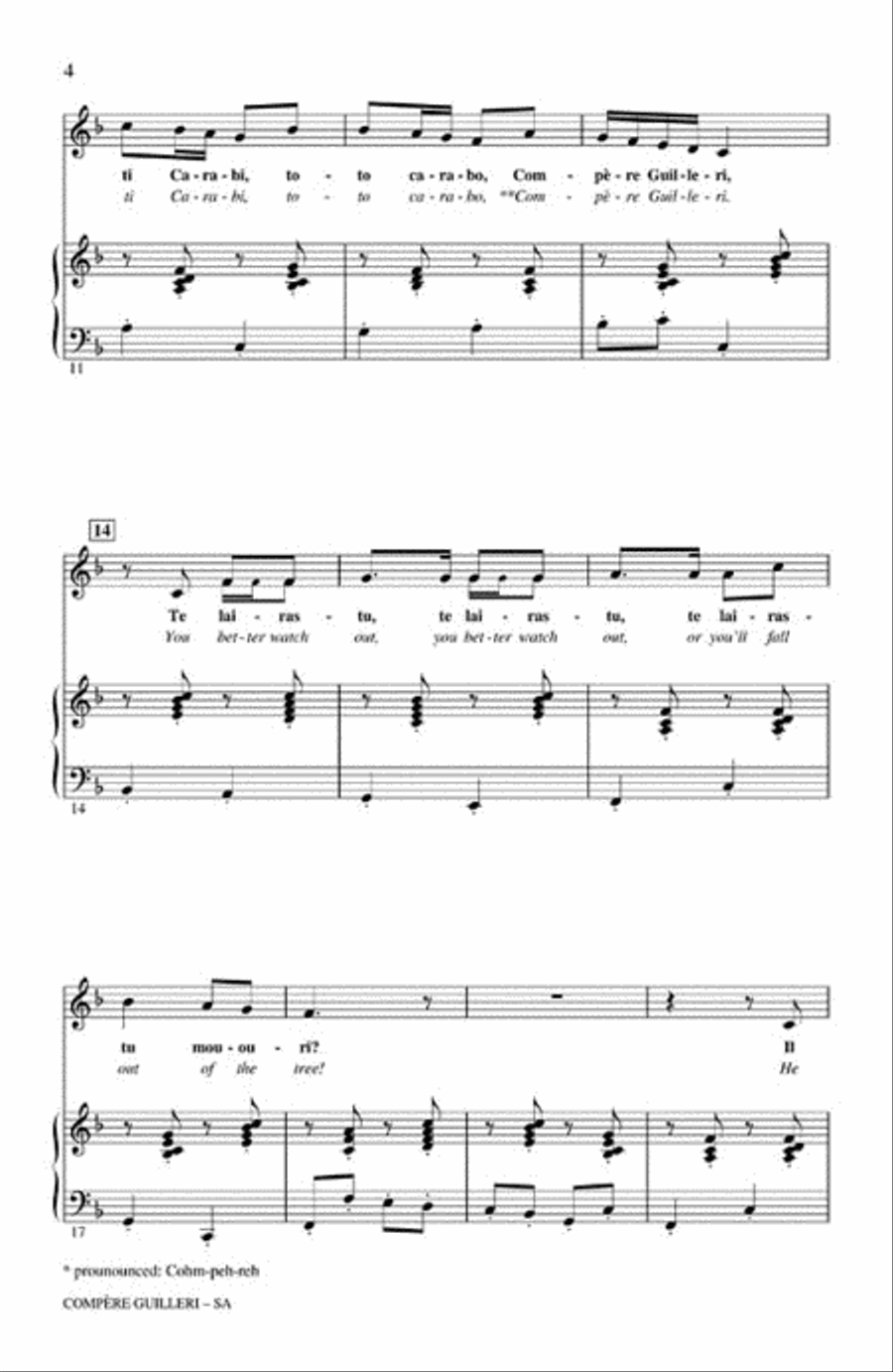 Compere Guilleri SA scores gallery preview page 3