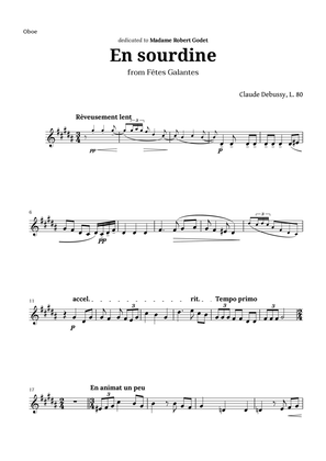 En sourdine by Debussy for Oboe