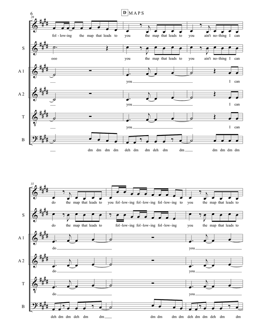 Maps 4-Part scores gallery preview page 6