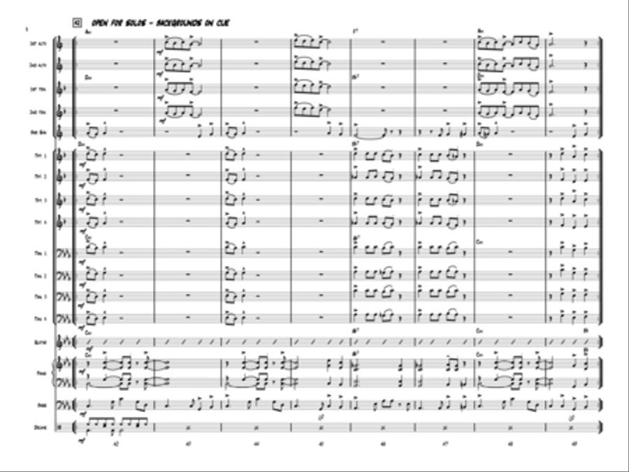 Carol of the Bells Jazz Ensemble scores gallery preview page 7