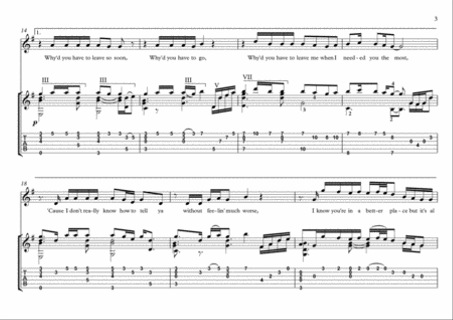See You Again from FURIOUS 7 Electric Guitar scores gallery preview page 3