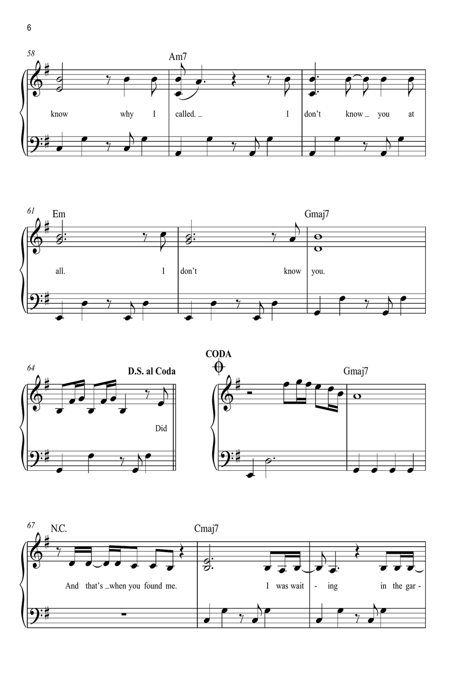 CHIHIRO Easy Piano scores gallery preview page 6