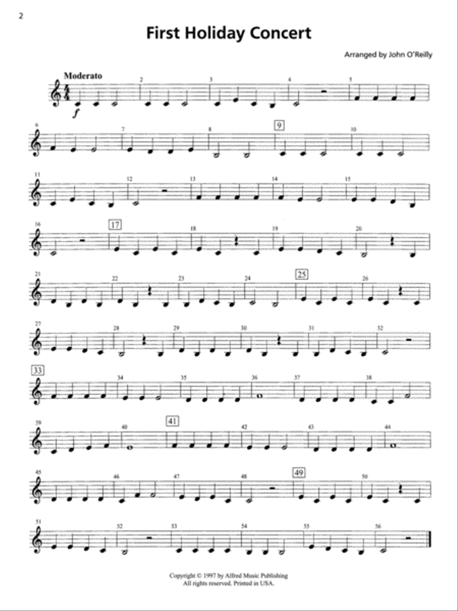 Accent on Performance Holiday Collection Concert Band scores gallery preview page 3