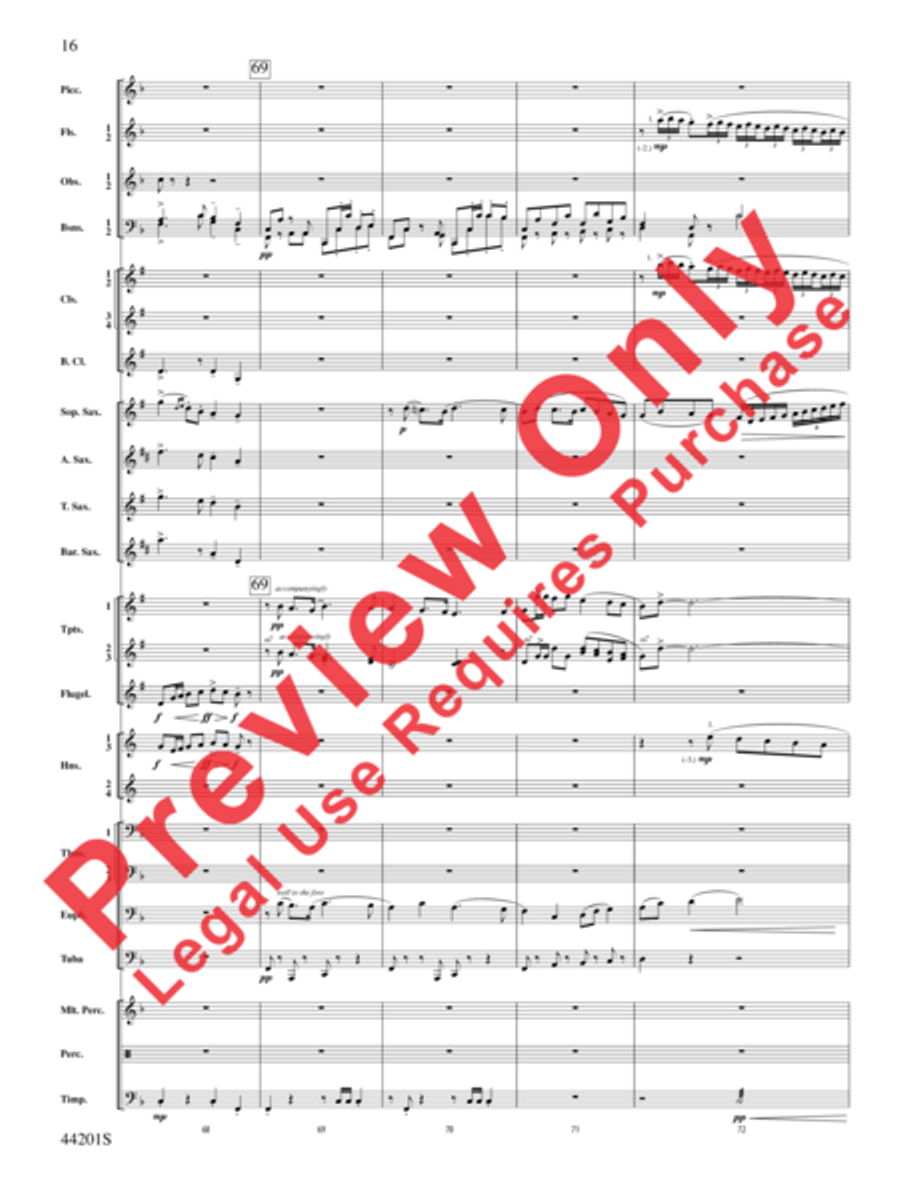 Handel in the Strand Handel in the Strand Concert Band scores gallery preview page 17