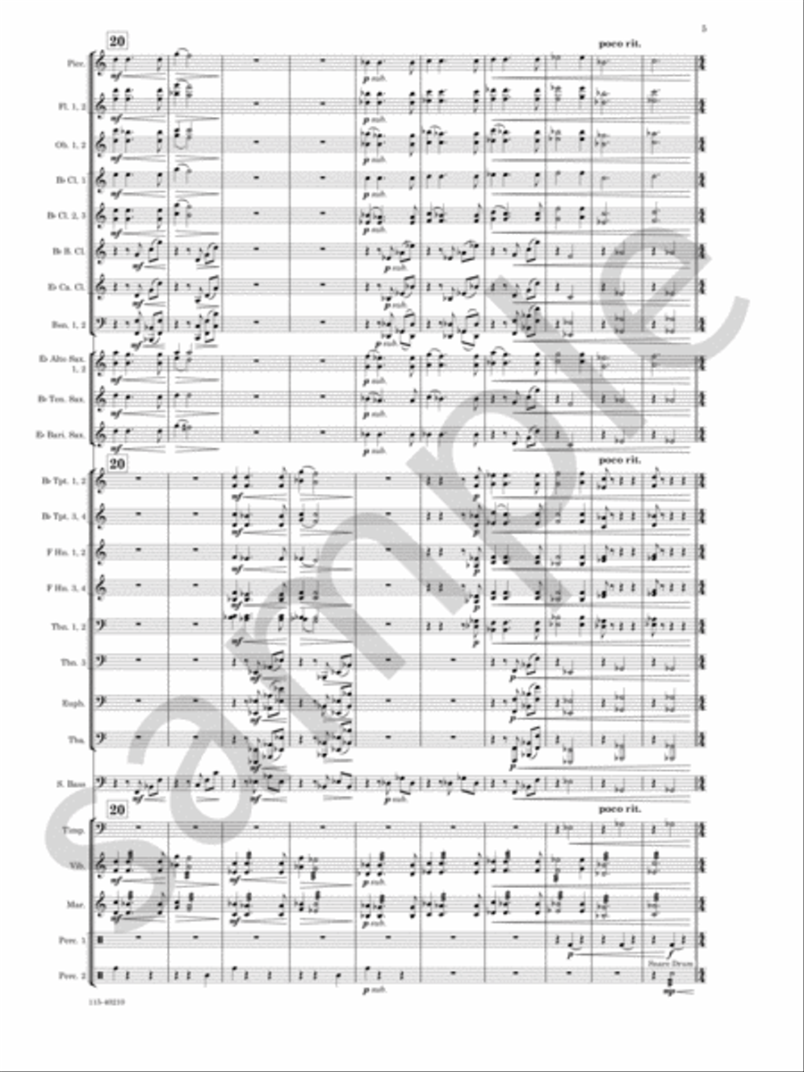 Grand Mesa Concert Band scores gallery preview page 6