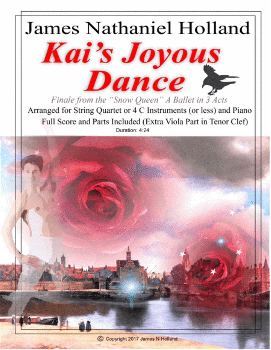 Kai's Joyous Dance: From the The Snow Queen Ballet, Arranged for C Instruments Quartet (or Less) and Trombone Duet scores gallery preview page 1
