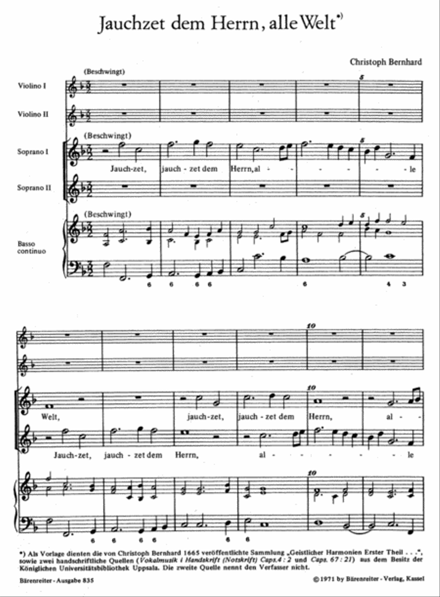 Jauchzet dem Herrn, alle Welt Women's Choir scores gallery preview page 2