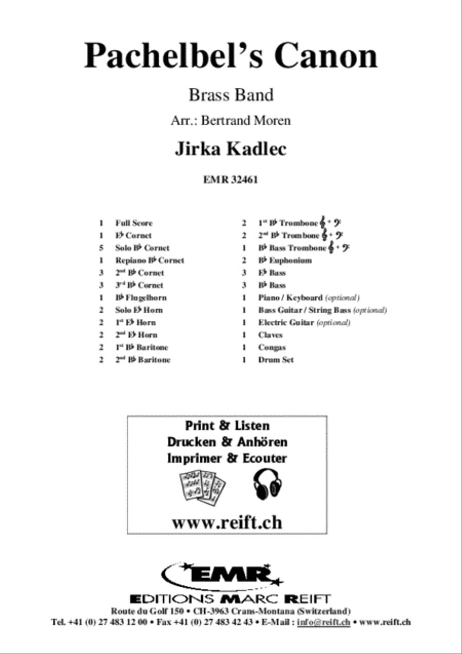 Pachelbel's Canon Brass Band scores gallery preview page 2