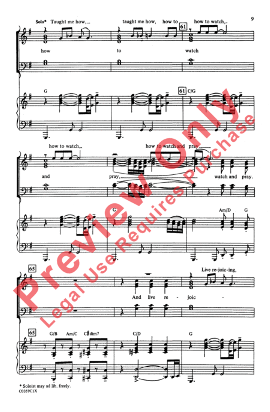 Oh, Happy Day Oh, Happy Day 4-Part scores gallery preview page 9