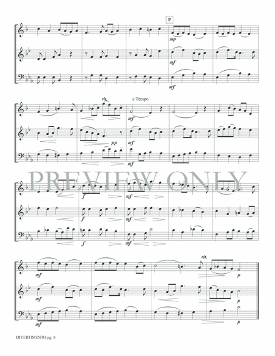 Divertimento Brass Ensemble scores gallery preview page 10