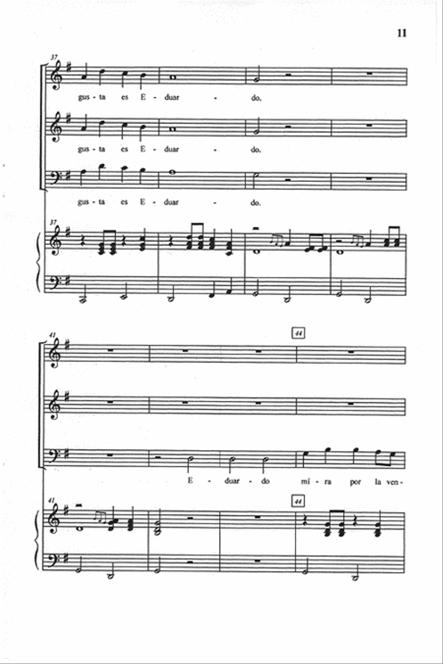 Los Animales de Mi Casa Los Animales de Mi Casa 3-Part scores gallery preview page 6