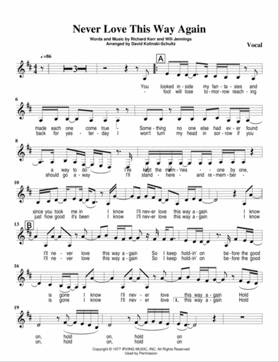 I'll Never Love This Way Again Jazz Ensemble scores gallery preview page 2