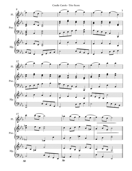Cradle Carols, Trio for Flute, Pedal Harp and Piano image number null