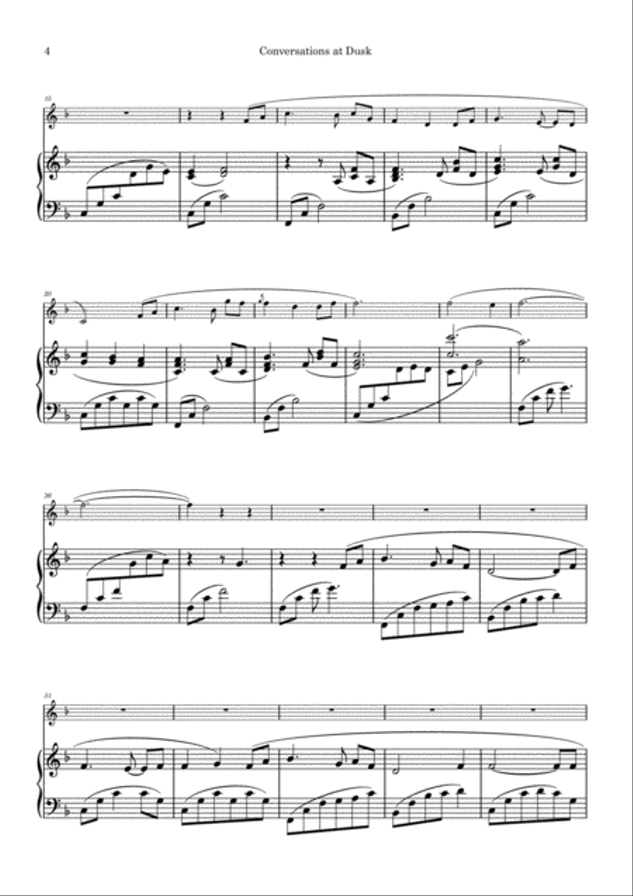 Conversations at Dusk Flute Solo scores gallery preview page 4