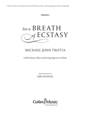 For a Breath of Ecstasy (Downloadable String Parts)