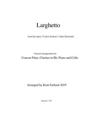 Larghetto (Una furtiva lagrima) from "L'Elisir d'amore", Donizetti