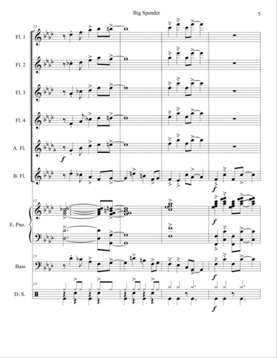 Big Spender Big Spender Small Ensemble scores gallery preview page 5