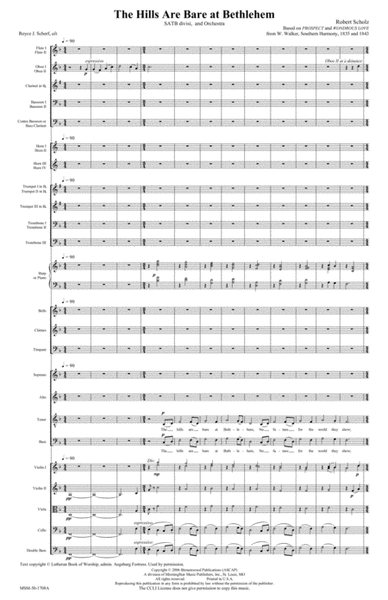 The Hills Are Bare at Bethlehem (Downloadable Full Score and Instrumental Parts)