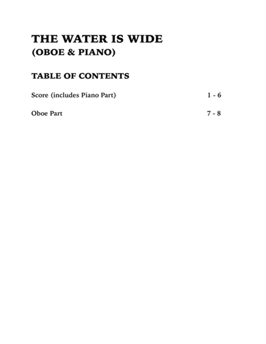 The Water is Wide (Oboe and Piano) image number null