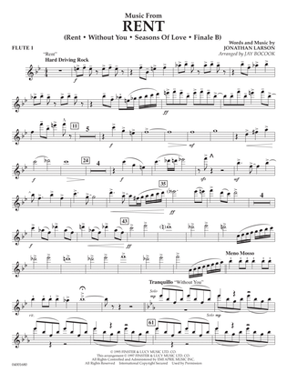 Music from Rent (arr. Jay Bocook) - Flute 1