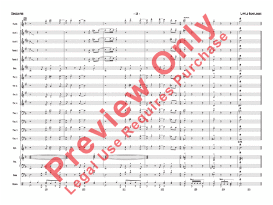 Little Sunflower Little Sunflower Jazz Ensemble scores gallery preview page 19
