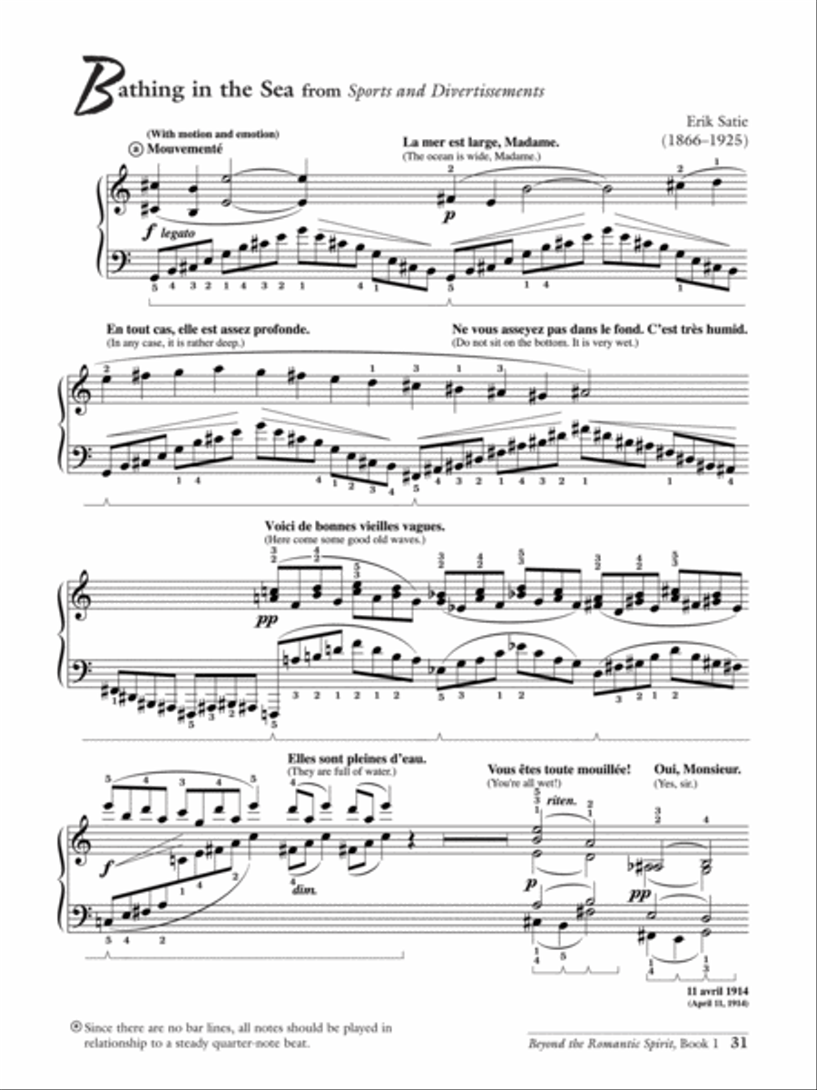 Beyond the Romantic Spirit (1880--1922), Book 1 Piano Solo scores gallery preview page 5