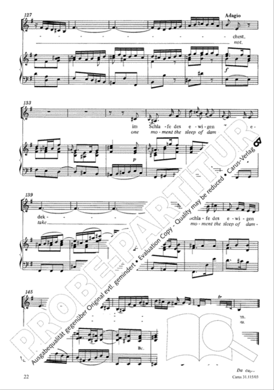 O my spirit, be prepared (Mache dich, mein Geist, bereit) 4-Part scores gallery preview page 23