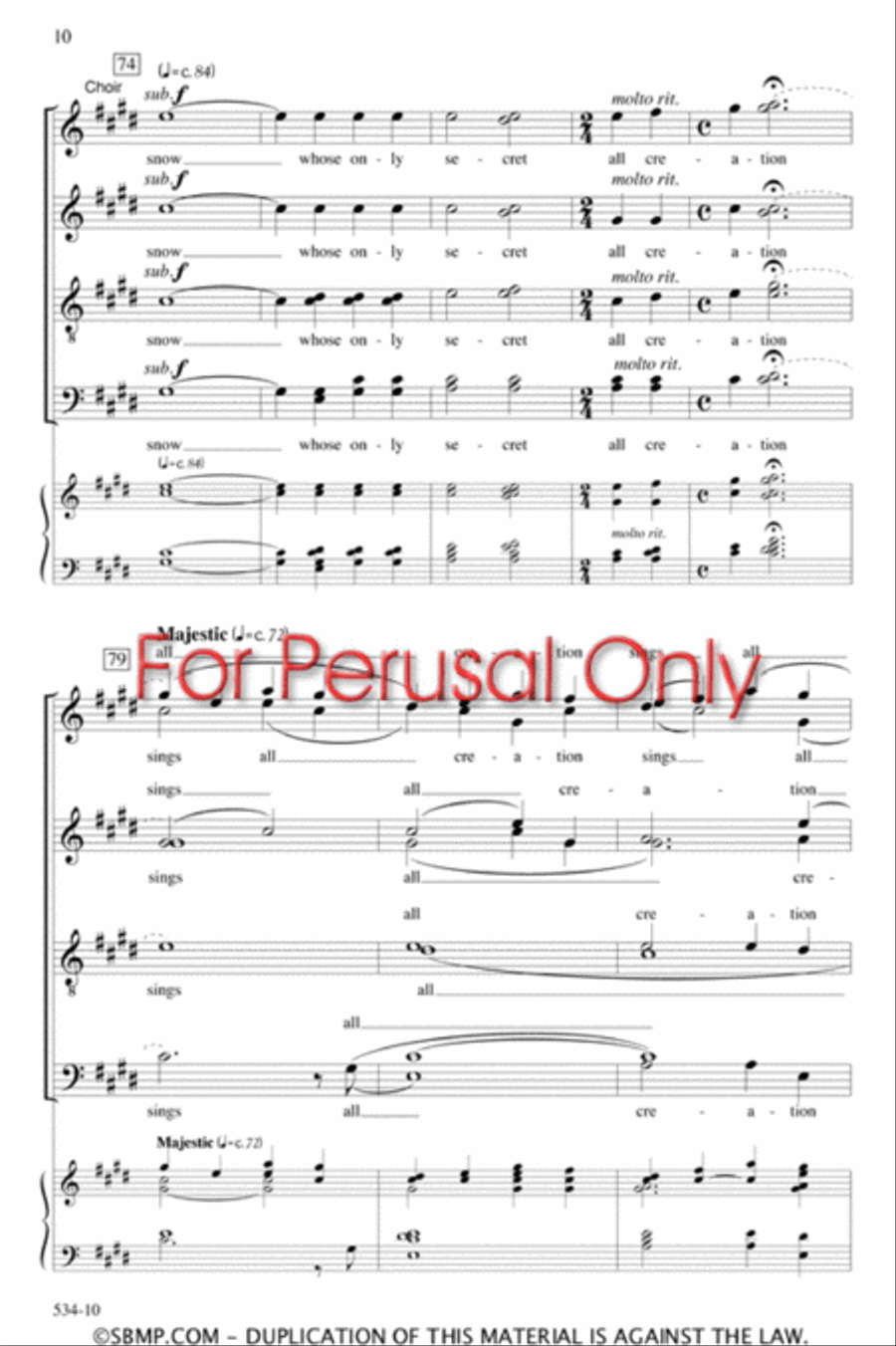 winter - SATB divisi Octavo Divisi scores gallery preview page 10