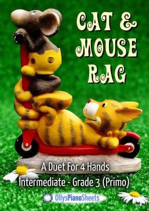 Book cover for Cat & Mouse Rag - Ragtime - Piano Duet For 4 Hands