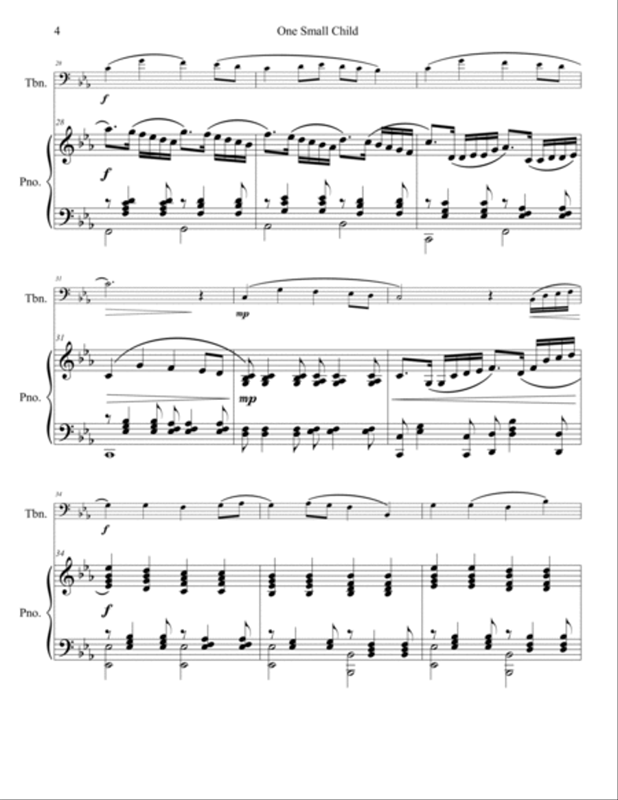 One Small Child Piano scores gallery preview page 5