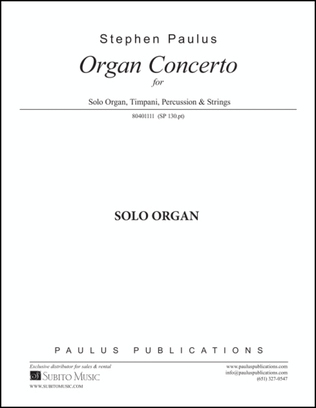 Book cover for Organ Concerto - Organ Part