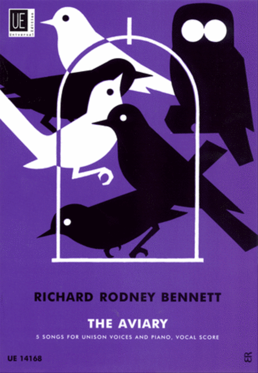 Aviary, Vocal Score by Richard Rodney Bennett Chamber Music - Sheet Music