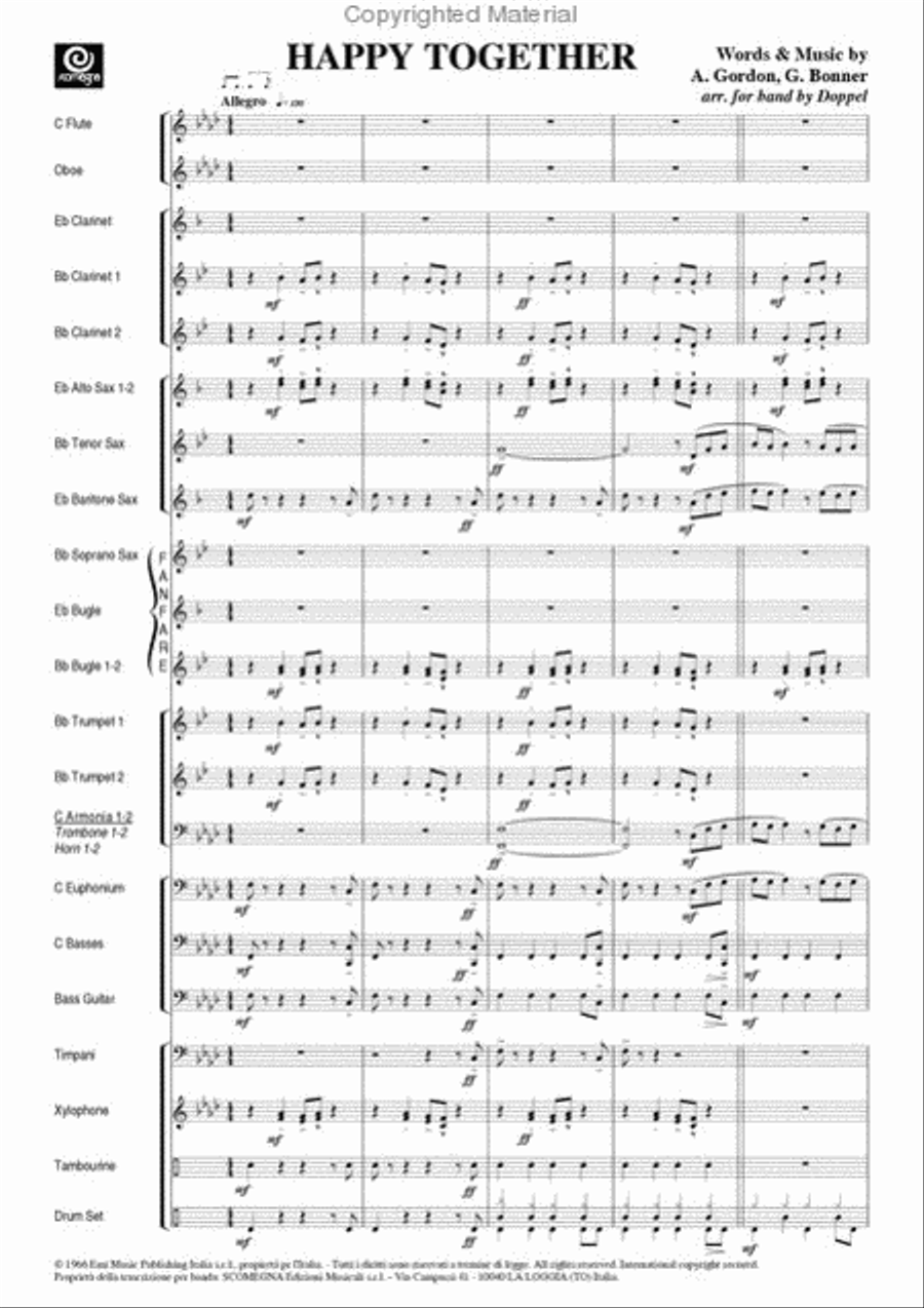 Happy Together Concert Band scores gallery preview page 3