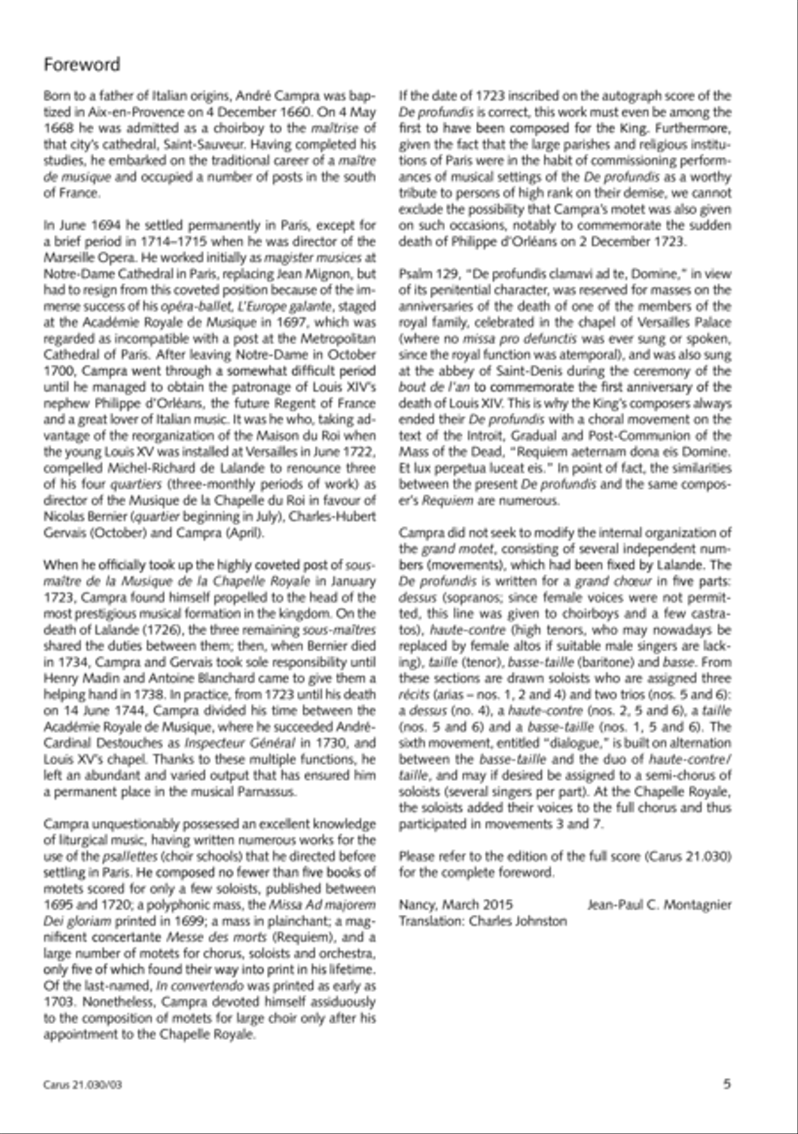 De profundis Men's Choir scores gallery preview page 6