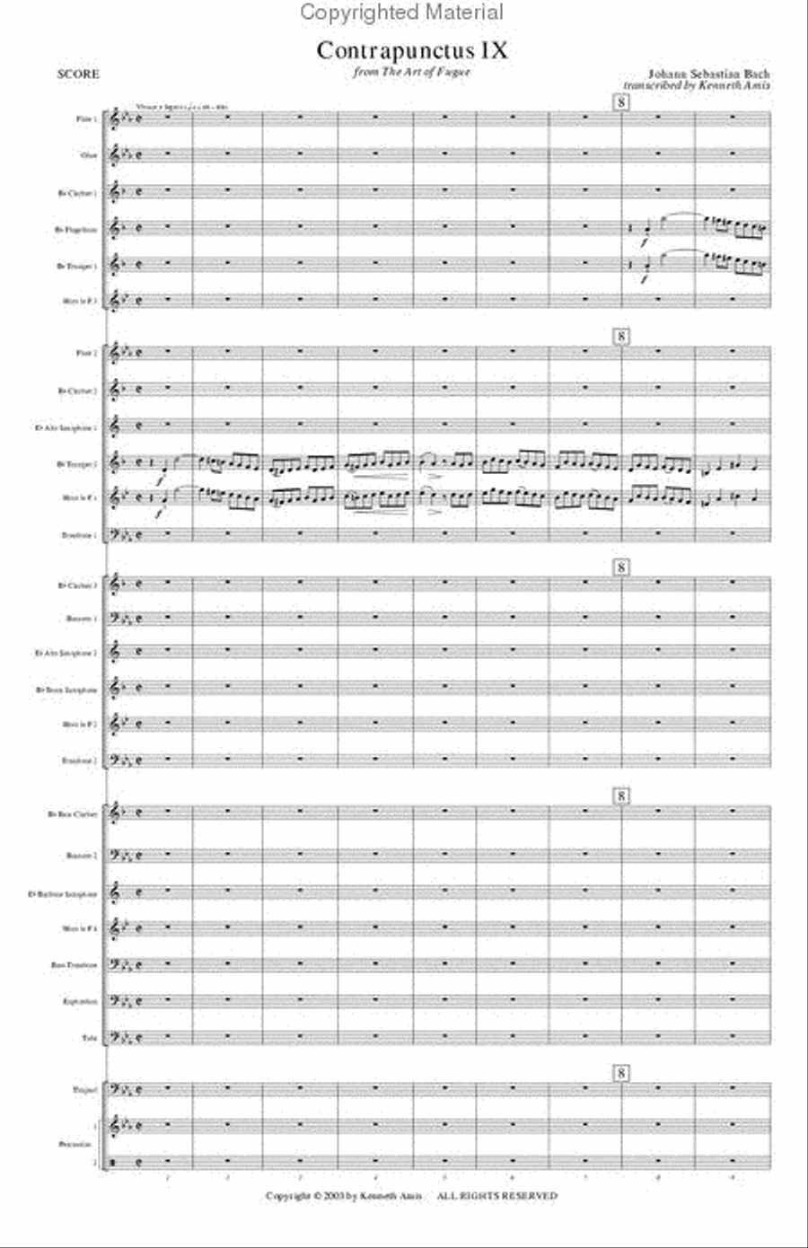 Contrapunctus 9 Contrapunctus 9 Concert Band scores gallery preview page 3