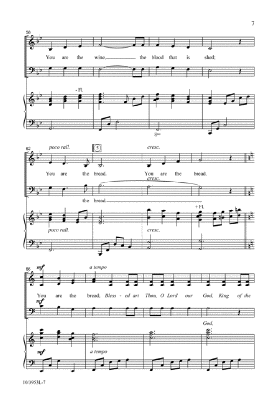 You Are the Bread 3-Part scores gallery preview page 8