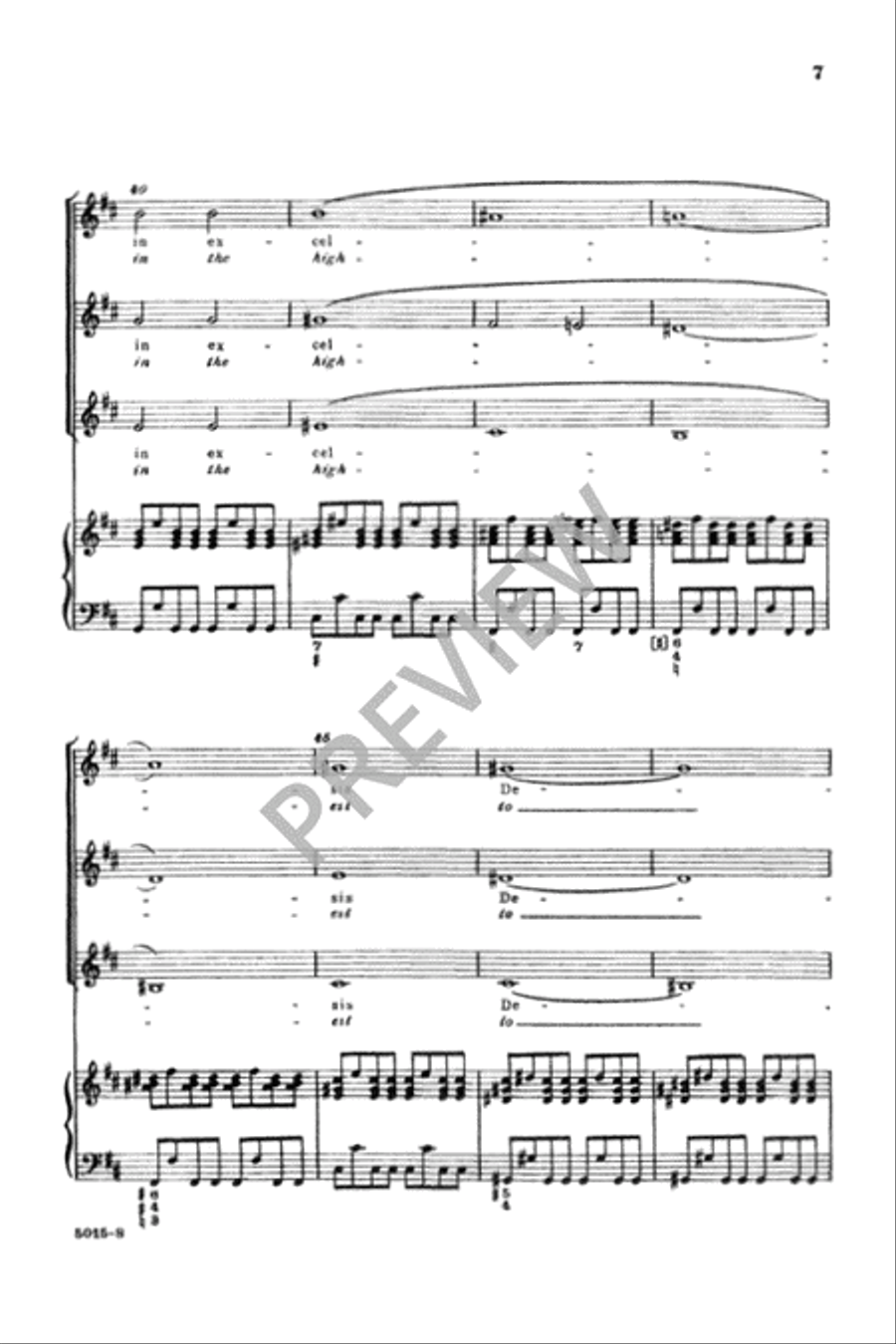 Gloria in Excelsis - SSA SSA scores gallery preview page 7