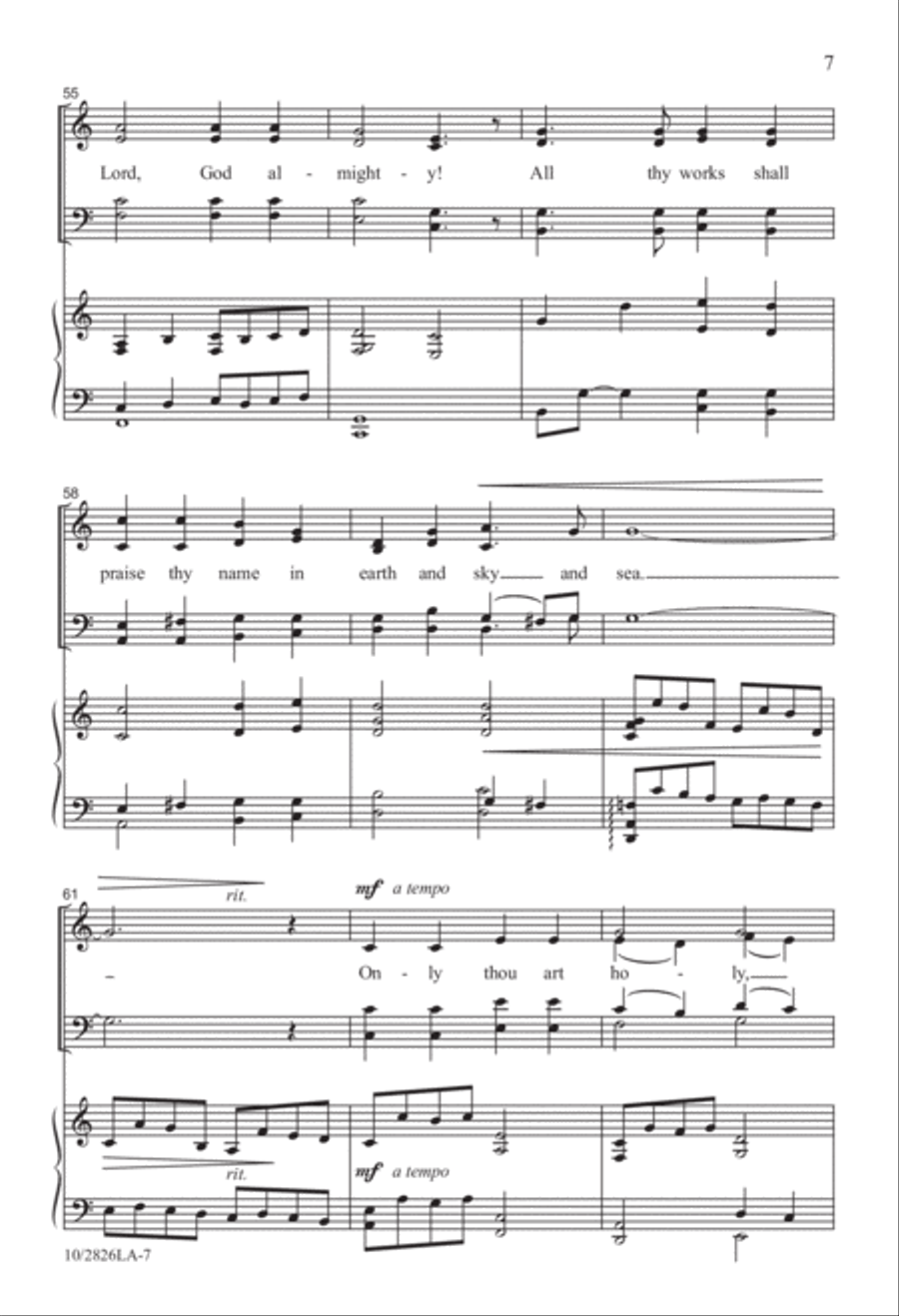 We Worship You Alone We Worship You Alone 4-Part scores gallery preview page 7